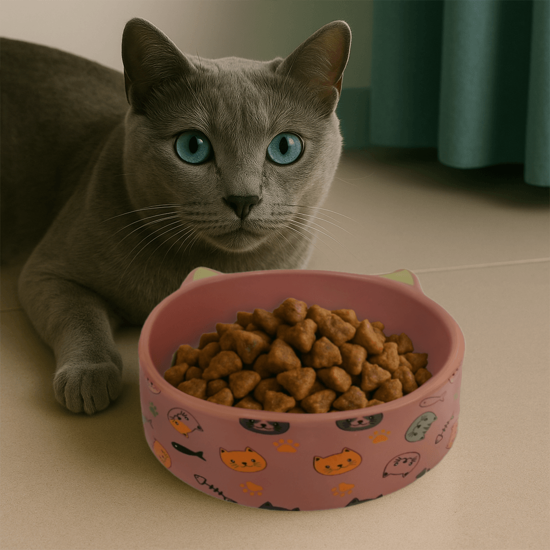 Petcocious 5 Inch Kate Cat Bowl Pink - (Set of 2)