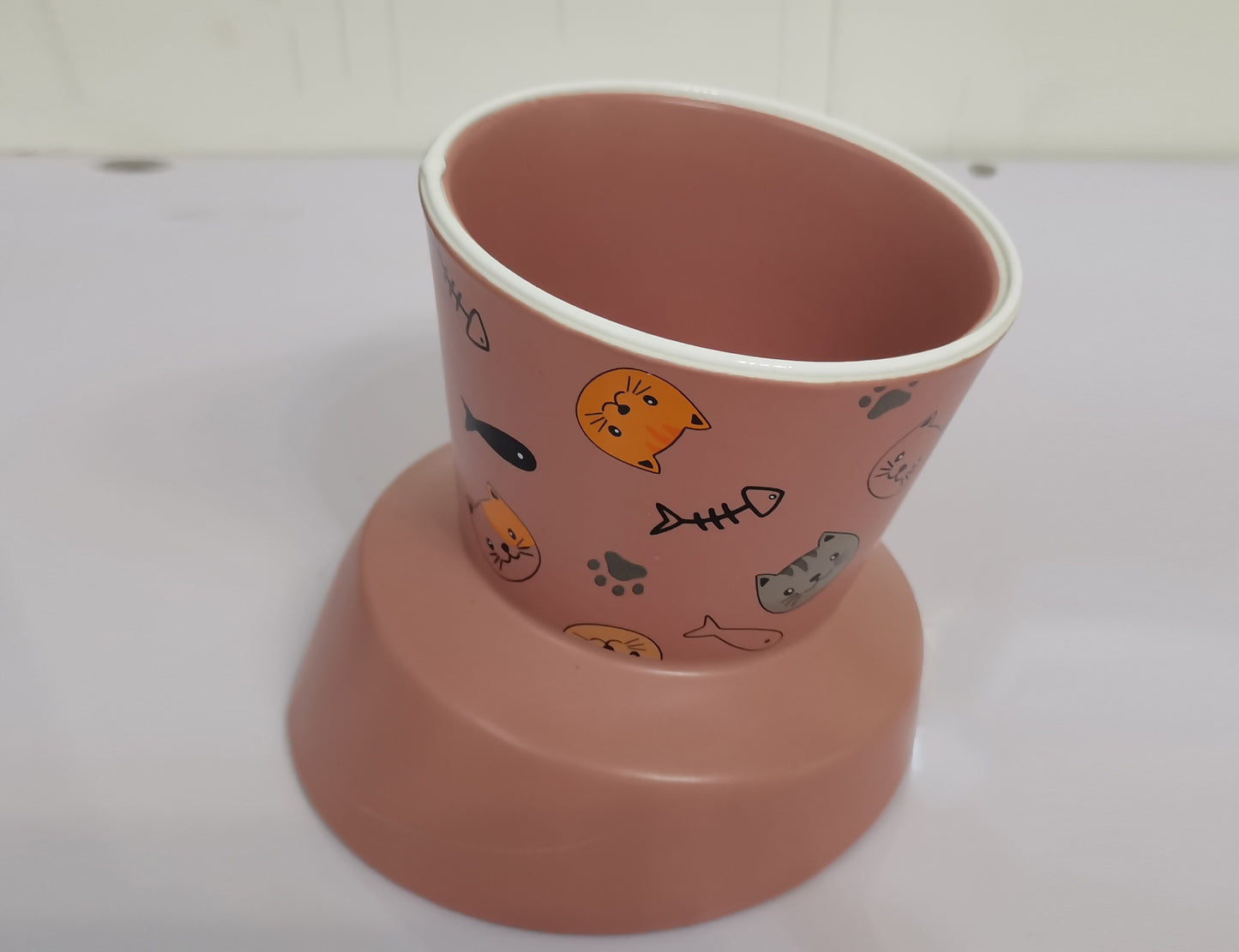 Petcocious 5 Inch Aubrey Elevated Pet Bowl Pink  - (Set of 2)