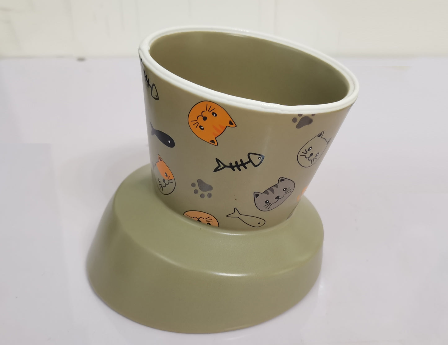 Petcocious 5 Inch Aubrey Elevated Pet Bowl Gray  - (Set of 2)