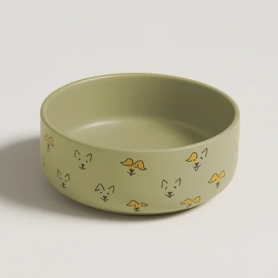Petcocious 5 Inch Javi Pet Bowl Gray - (Set of 2)